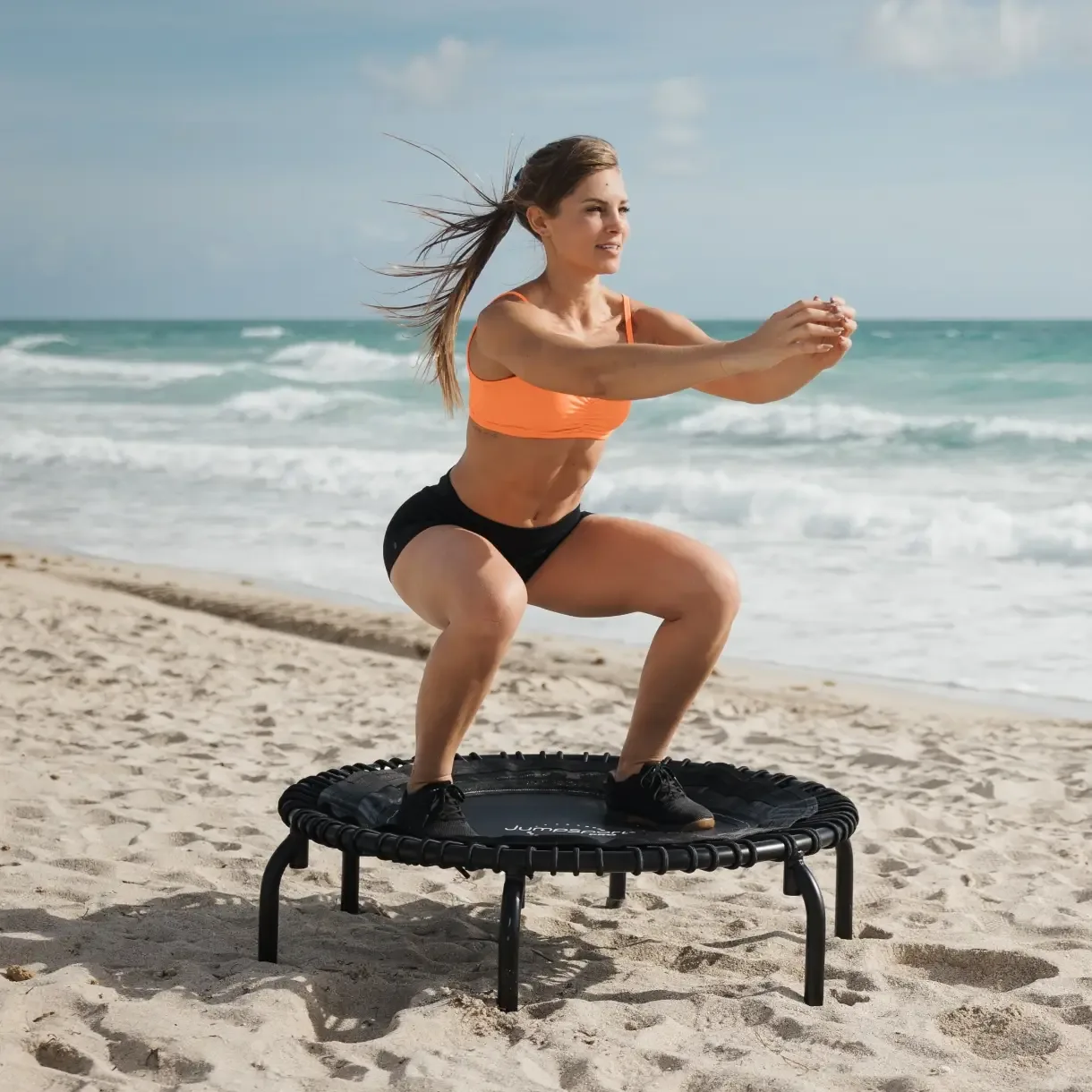 JumpSport trampoline-training, actieopname.