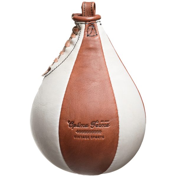 Optima Forma Vintage PRO Boxing Speed Ball - Cream/Brown