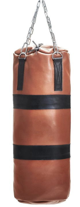 Optima Forma Vintage Boxing Bag Tan-Black Trim