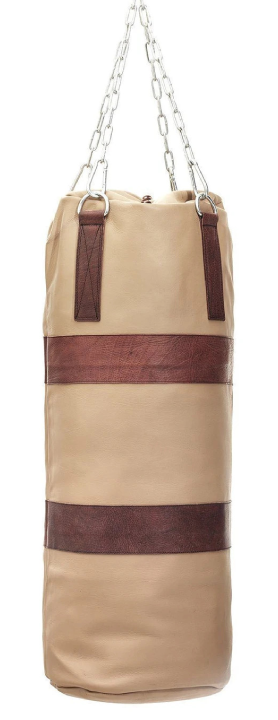 Optima Forma Vintage Boxing Bag Cream-Brown Trim